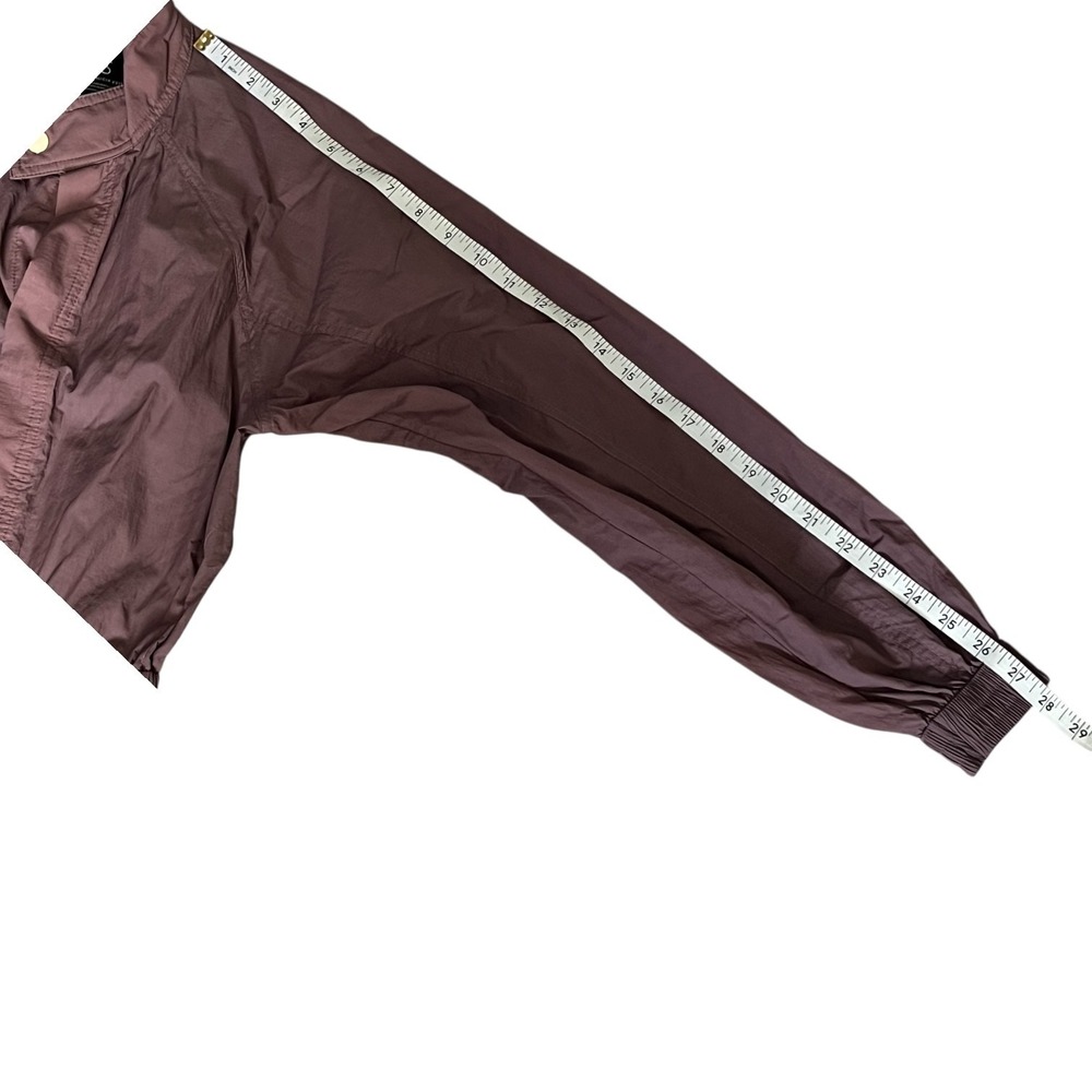 Athleta x‎ Alicia Keys Utility Jumpsuit Nylon Open Back Mauve Parachute Womens 0 - Picture 12 of 16